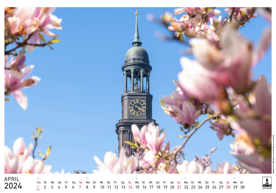 Hamburg-Kalender 2024 michel und elbe