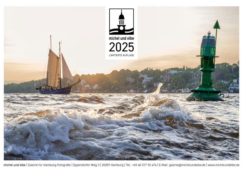 Hamburg-Kalender 2025 Farbe michel und elbe