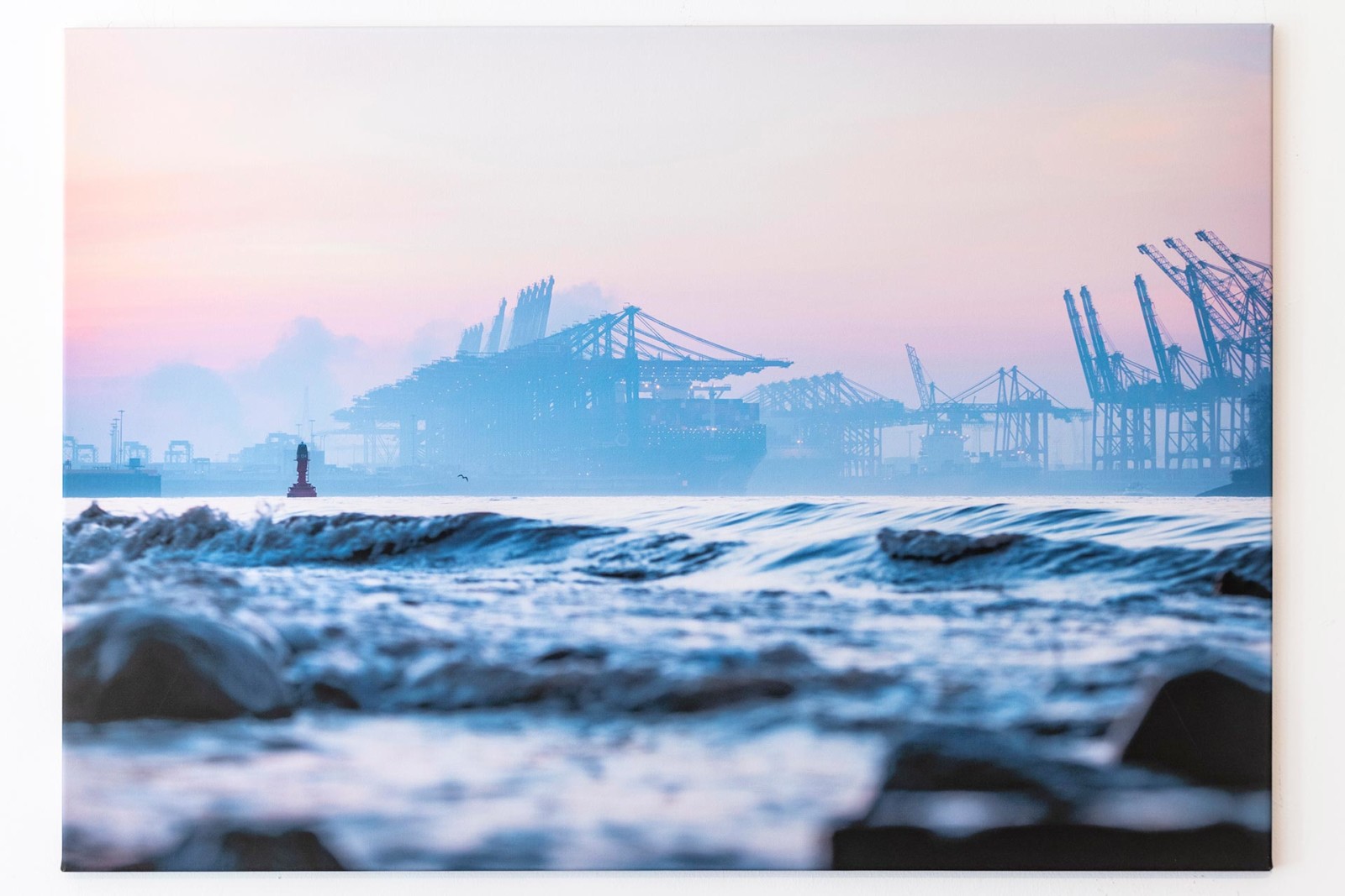 michel und elbe – Galerie für Hamburg-Fotografie - Elbwoge - 100 x 70 